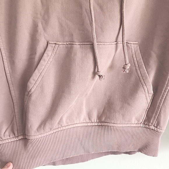 Nwt Madewell Terry Raglan Hoodie In Mauve Size xs - Picture 2 of 7